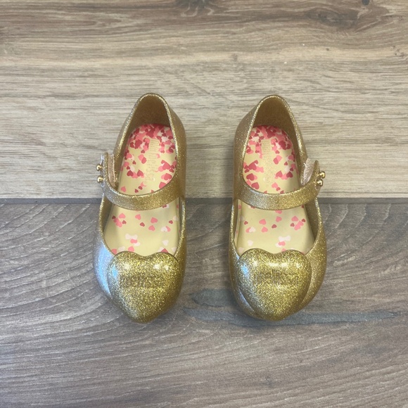 Mini Melissa Ultragirl Heart Gold Sparkle